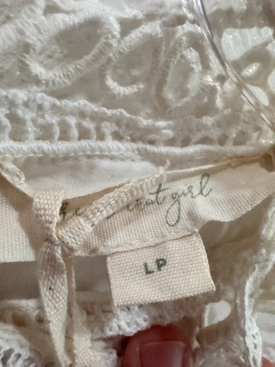 NEW | Forever That Girl Anthropologie Mock-Neck Lace Maxi Dress Sz: L Petite - Picture 10 of 14